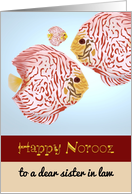 Norooz for Sister in Law Colorful Tropical Fish card