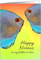 Norooz for Father in Law Colorful Tropical Fish card