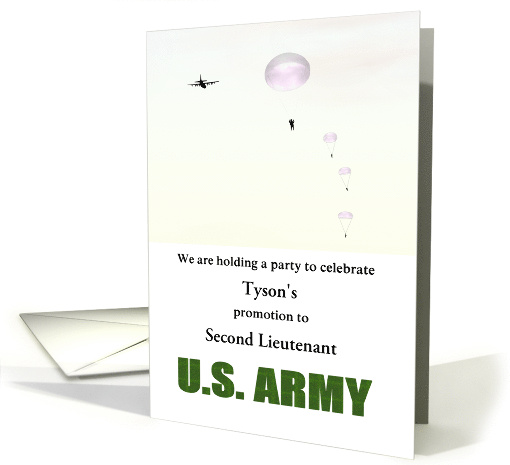 Party Invite Custom Name Rank US Army Soldiers... (1516252)