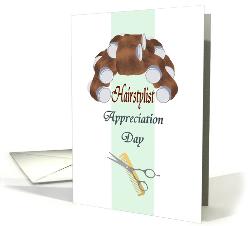 Hairstylist Appreciation Day Hair in Curlers card (1516522)