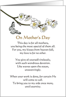 From Husband in Heaven to Wife on Mother’s Day Poem and Butterfly card