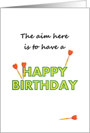 Aim To Have A Happy Birthday For Dart Player card