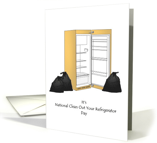 National Clean Out your Refrigerator Day Empty Fridge... (1520140)