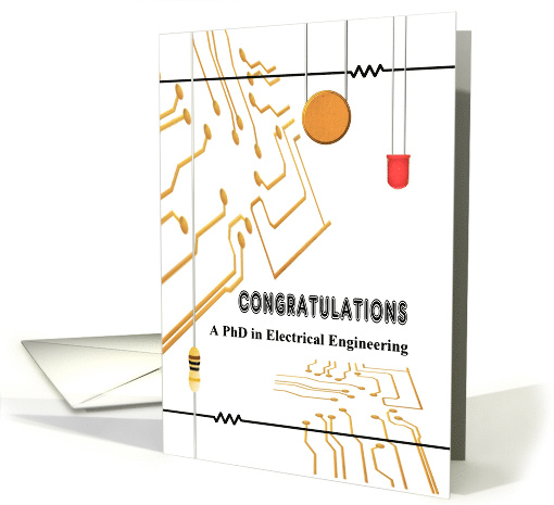 PhD in Electrical Engineering PCB and Components card (1523998)