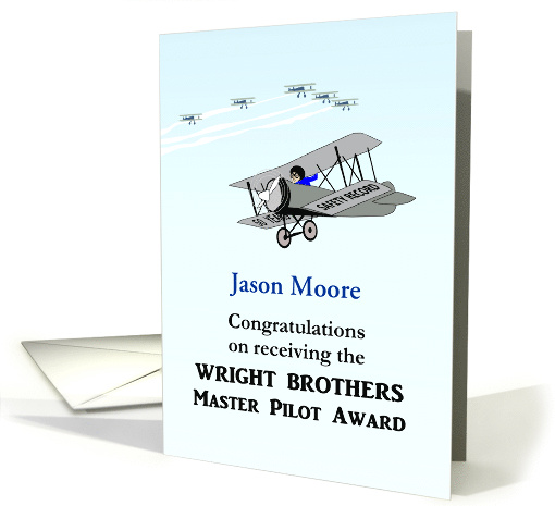 Receiving Wright Brothers MPA Biplanes In The Air card (1524228)