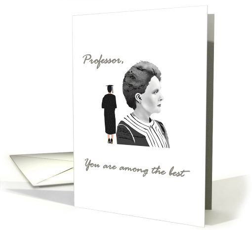 Thank you university professor, sketch of Marie Curie card (1524856)