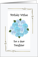 Bouquet of Blue Roses for a Daughter’s Birthday card
