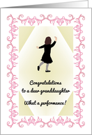 Granddaughter’s 1st Dance Recital Young Lady Doing a Tap Dance card