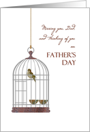 Father’s Day for Incarcerated Dad Bird in a Birdcage card