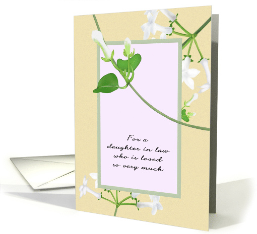 Daughter's Day for Daughter In Law Stephanotis Flowers card (1532080)