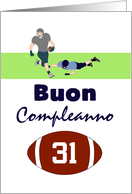 Buon Compleanno Birthday in Italian Football Players Custom card