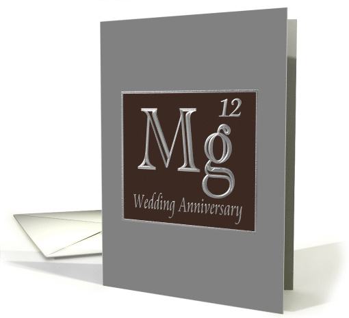 12th Wedding Anniversary Expression of Magnesium in its... (1536866)