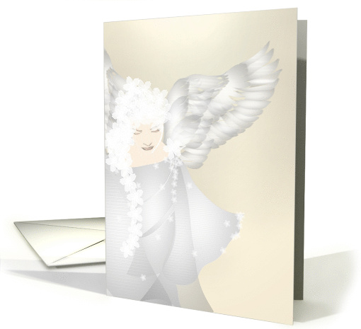 Guardian Angel Looking Down Blank card (1538898)