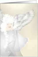 Guardian Angel Looking Down Blank card