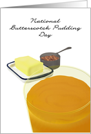 National Butterscotch Pudding Day Butter and Brown Sugar card
