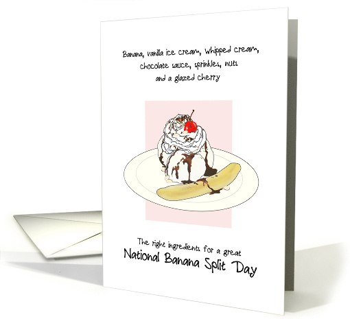 National Banana Split Day With the Toppings card (1546884)