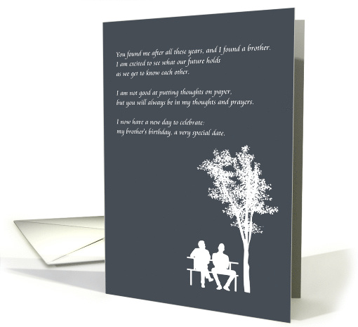 Heart Warming Birthday Greeting for Birth Brother Search... (1547094)