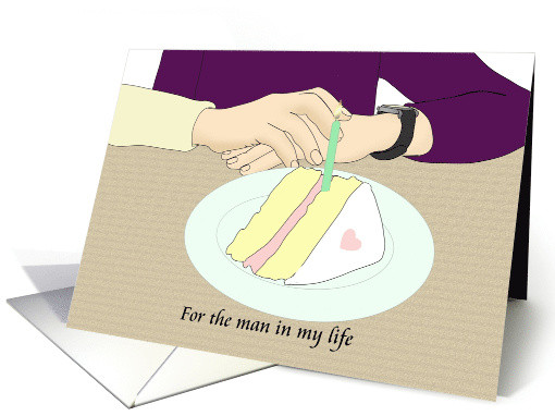 Gay Boyfriend's Birthday Clasping Hands Across Table... (1548960)