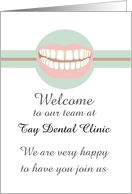 Welcome New Dentist to the Dental Team A Lovely Wide Smile card