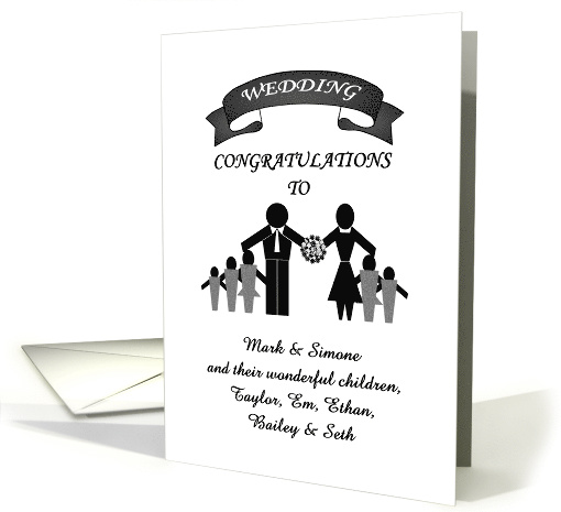 Blended Family Wedding Congratulations card (1549390)