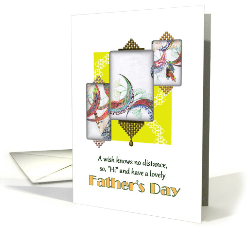 Father's Day for Estranged Father A Wish Knows No Distance card