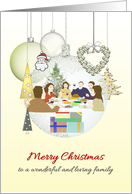Christmas for Air Force Academy Cadet Sponsor Family Dining Together card