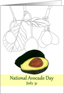 National Avocado Day Delicious and Versatile Fruit card