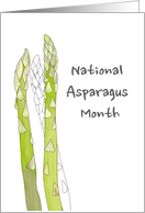 National Asparagus Month Delicious Asparagus Spears card