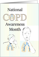 National COPD Awareness Month Educating the Public card