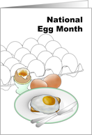 National Egg Month Soft Boiled and Sunny Side Up card