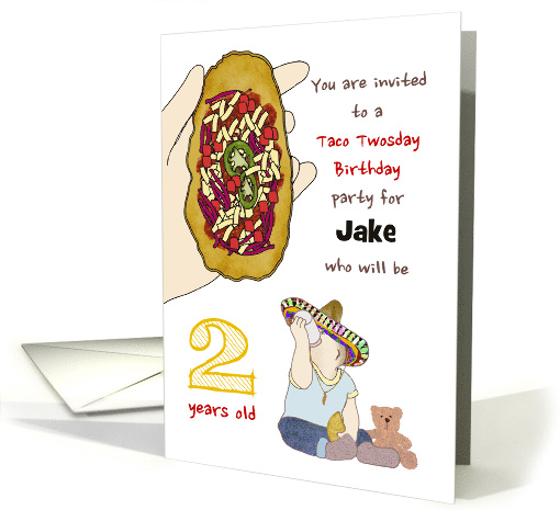 Invite to Taco Twosday Birthday Party for 2 Year Old... (1554638)