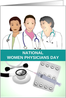 National Women Physicians Day Celebrating Female Doctors card