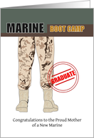 For Proud Mother of New Marine Graduate Son from Marine Boot Camp card