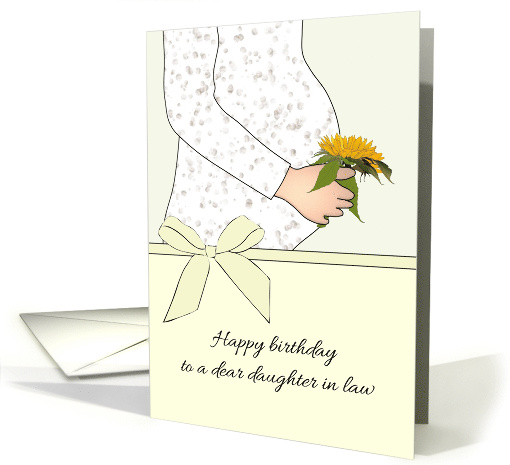 Birthday for Expecting Daughter in Law Holding Flower... (1561892)