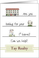 Real Estate Custom Introduction to Clients, Looking for 1st Home card