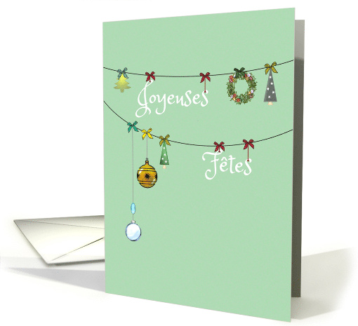 Joyeuses Fetes Happy Holidays Christmas French card (1565354)