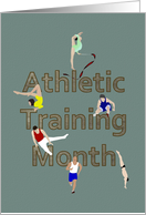 National Athletic Training Month Athletes in Training card