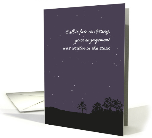 Kismet Engagement Written in the Stars Starry Night Sky card (1567312)