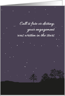 Kismet Engagement Written in the Stars Starry Night Sky card