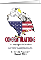Acceptance To A Federal Service Academy Eagle American Flag Custom card