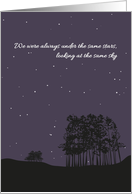 For Birth Mom, So Grateful We Found Each Other, Starry Sky Reunion card