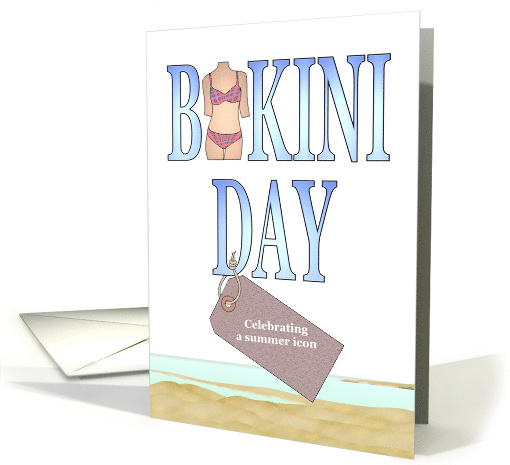 Celebrating a Summer Icon on Bikini Day Coastline card (1568804)