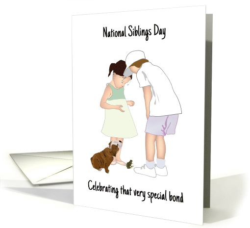 National Siblings Day Brother and Sister Spending Time Together card