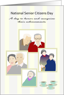 National Senior Citizens Day Honoring Their Achievements card