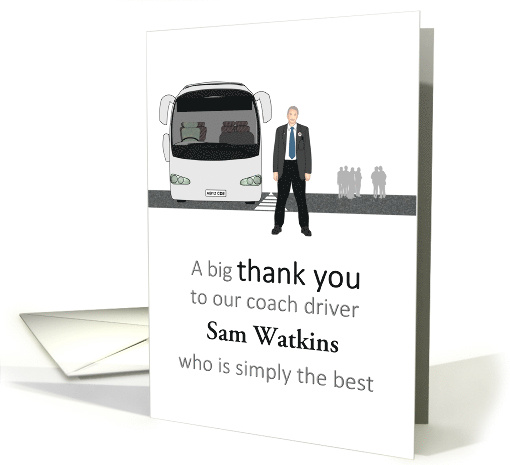 Thank You Coach Driver Coach and Passengers Custom card (1569198)