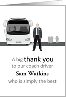 Thank You Coach Driver Coach and Passengers Custom card