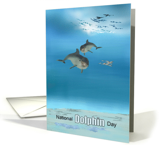 National Dolphin Day Dolphins in the Ocean card (1569250)