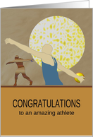 Congratulations to Athlete Discus Throwing card