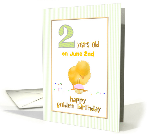 Golden Birthday 2 Years Old on the 2nd Custom Month card (1570718)