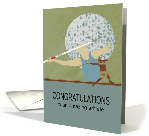 Congratulations to Athlete Javelin Throwing card (1570878)